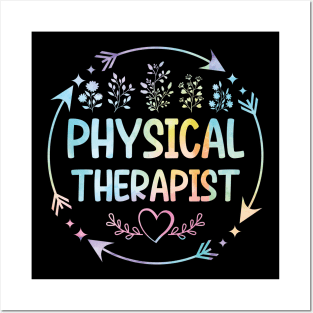 Physical Therapist cute floral watercolor Posters and Art